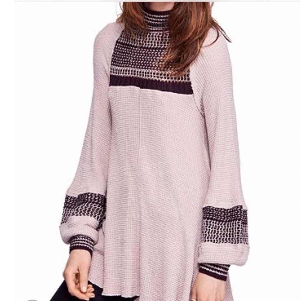 Free People Snowy Day Thermal Tunic Top
